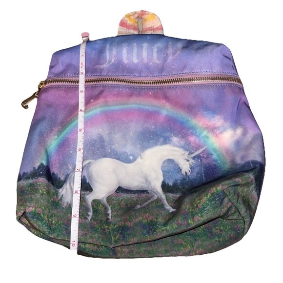 Juicy Couture Backpack Unicorn Spell Out Logo Gold Hardware Rare main image 9